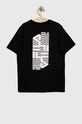 Fila t-shirt bawełniany dziecięcy FAT0239 czarny SS23