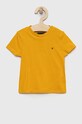 Tommy Hilfiger t-shirt bawełniany dziecięcy bawełna pomarańczowy KB0KB06879.PPYX