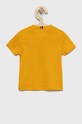 Tommy Hilfiger t-shirt bawełniany dziecięcy KB0KB06879.PPYX pomarańczowy SS23