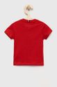 Dětské bavlněné tričko Tommy Hilfiger červená