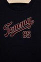Chłopiec Tommy Hilfiger t-shirt bawełniany dziecięcy KB0KB08032.PPYX granatowy