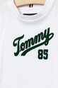 Chłopiec Tommy Hilfiger t-shirt bawełniany dziecięcy KB0KB08032.PPYX biały