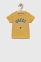 жовтий Бавовняна футболка для немовлят Guess Для хлопчиків