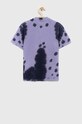 Chłopiec Guess t-shirt bawełniany dziecięcy L3RI21.K5M20.PPYX fioletowy