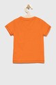 Guess t-shirt bawełniany dziecięcy N3RI07.K8HM3.PPYX pomarańczowy SS23