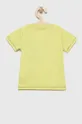 Παιδικό βαμβακερό μπλουζάκι Guess πράσινο