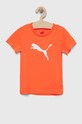 Detské tričko Puma ACTIVE SPORTS Poly Cat Tee B okrúhly oranžová 67321022.PPYX