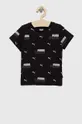 μαύρο Παιδικό βαμβακερό μπλουζάκι Puma ESS+ LOGO POWER AOP Tee B Για αγόρια