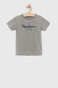 Pepe Jeans t-shirt bawełniany dziecięcy nadruk szary PB503491
