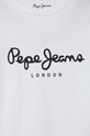 Chłopiec Pepe Jeans t-shirt bawełniany dziecięcy PB503493 biały