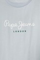Chłopiec Pepe Jeans t-shirt bawełniany dziecięcy PB503493 niebieski
