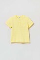 OVS t-shirt bawełniany niemowlęcy bawełna żółty 1759180.Boy.9.36months.