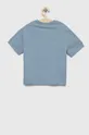 Дитяча бавовняна футболка EA7 Emporio Armani блакитний