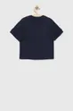 Детская хлопковая футболка EA7 Emporio Armani тёмно-синий