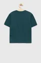 Παιδικό βαμβακερό μπλουζάκι EA7 Emporio Armani πράσινο
