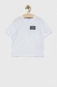 EA7 Emporio Armani t-shirt bawełniany dziecięcy nadruk biały 3RBT60.BJ02Z