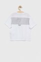 EA7 Emporio Armani t-shirt bawełniany dziecięcy 3RBT60.BJ02Z biały SS23