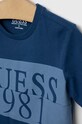Chłopiec Guess t-shirt bawełniany dziecięcy L3GI07.K8HM0.PPYX niebieski
