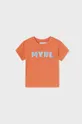 oranžna Otroška bombažna kratka majica Mayoral Fantovski