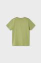 Mayoral t-shirt bawełniany dziecięcy brązowa zieleń