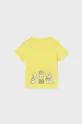 Μωρό βαμβακερό μπλουζάκι Mayoral κίτρινο