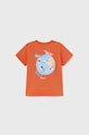 Μωρό βαμβακερό μπλουζάκι Mayoral 1019.3E.BABY πορτοκαλί SS23