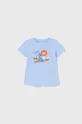 Mayoral t-shirt bawełniany niemowlęcy (2-pack) niebieski
