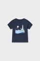 Mayoral t-shirt bawełniany niemowlęcy (2-pack) 1023.3G.BABY granatowy SS23