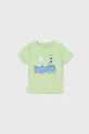 Μωρό βαμβακερό μπλουζάκι Mayoral πράσινο
