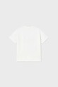 Mayoral t-shirt bawełniany niemowlęcy 1026.3K.BABY biały SS23