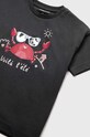 Mayoral t-shirt bawełniany niemowlęcy granatowy 1026.3K.BABY