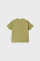 Mayoral t-shirt bawełniany niemowlęcy 1027.3L.BABY zielony SS23