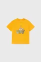 rumena Otroška bombažna majica Mayoral Fantovski