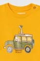 rumena Otroška bombažna majica Mayoral