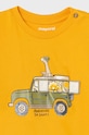 Μωρό βαμβακερό μπλουζάκι Mayoral 1029.3M.BABY κίτρινο