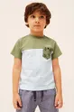 зелений Дитяча бавовняна футболка Mayoral Для хлопчиків