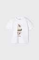 Παιδικό βαμβακερό μπλουζάκι Mayoral 2-pack λευκό