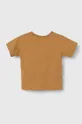 Детская хлопковая футболка Mayoral коричневый