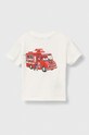 Mayoral t-shirt bawełniany dziecięcy 3013.5E.MINI.B biały SS23