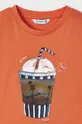pomarańczowy Mayoral t-shirt bawełniany dziecięcy