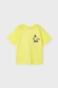 жёлтый Детская хлопковая футболка Mayoral Для мальчиков