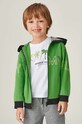 Mayoral t-shirt bawełniany dziecięcy nadruk biały 3016.5F.MINI.B