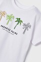 Mayoral t-shirt bawełniany dziecięcy biały 3016.5F.MINI.B