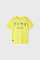Mayoral t-shirt bawełniany dziecięcy nadruk żółty 3016.5F.MINI.B