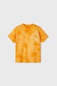 Dětské bavlněné tričko Mayoral 3021.5G.MINI.B oranžová SS23