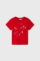 Mayoral t-shirt bawełniany dziecięcy (2-pack) czerwony