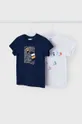 niebieski Mayoral t-shirt bawełniany dziecięcy (2-pack) Chłopięcy