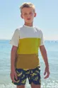 rumena Otroška bombažna kratka majica Mayoral Fantovski