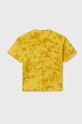 Αγορίστικα Παιδικό βαμβακερό μπλουζάκι Mayoral 6087.7E.JUNIOR.B κίτρινο
