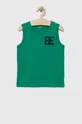 zelena Dječja pamučna majica kratkih rukava United Colors of Benetton Za dječake